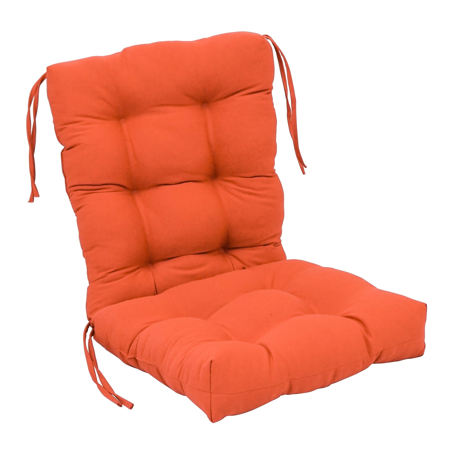 Multi-Section Tufted Twill Seat/Back Chair Cushion (Multiple Sizes)