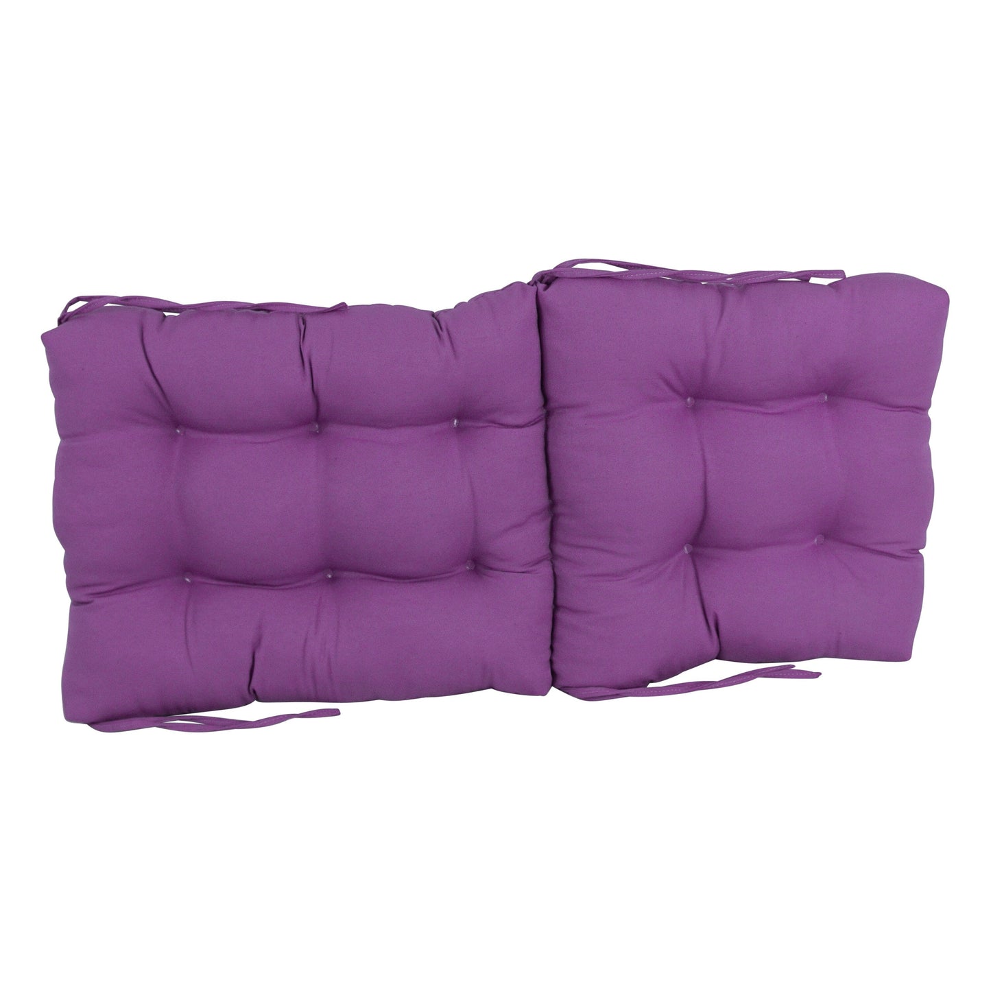 Multi-Section Tufted Twill Seat/Back Chair Cushion (Multiple Sizes)