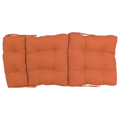 Multi-Section Tufted Twill Seat/Back Chair Cushion (Multiple Sizes)