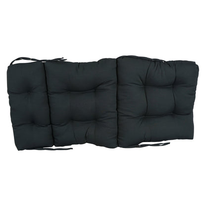 Multi-Section Tufted Twill Seat/Back Chair Cushion (Multiple Sizes)