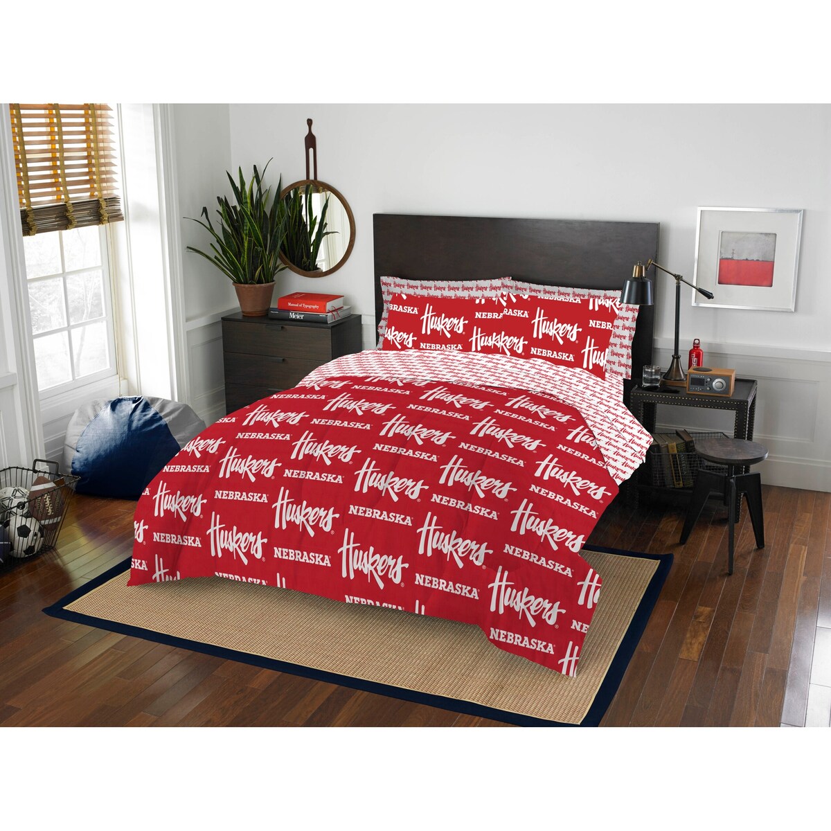 NCAA Rotary 7-piece Full Bed-in-a-Bag Set