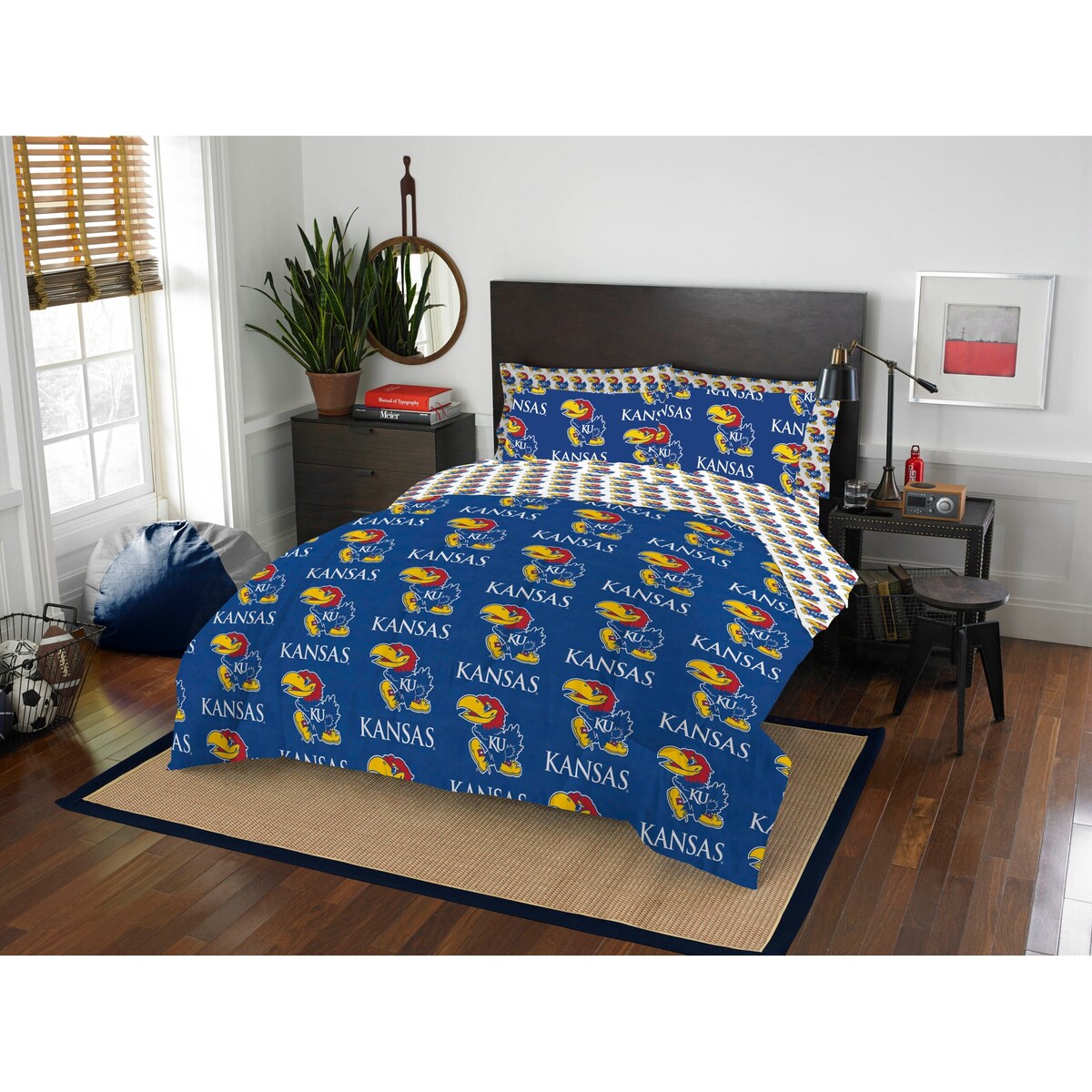 NCAA Rotary 7-piece Full Bed-in-a-Bag Set