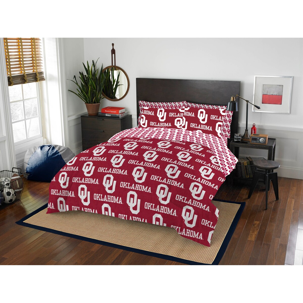 NCAA Rotary 7-piece Full Bed-in-a-Bag Set