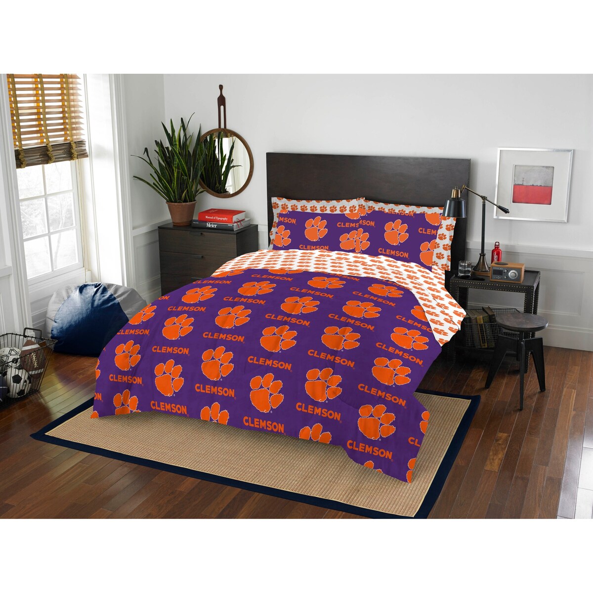 NCAA Rotary 7-piece Full Bed-in-a-Bag Set