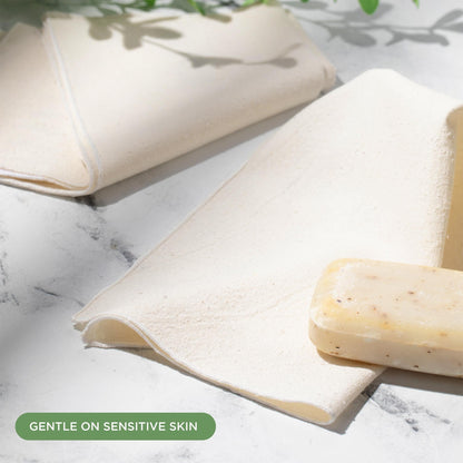 NIGHT Silk Exfoliating Washcloth 2 Piece Set