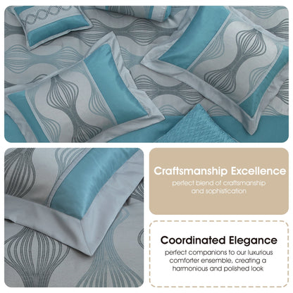 Nanshing Daniella 7-Piece Modern Geometric Comforter Set