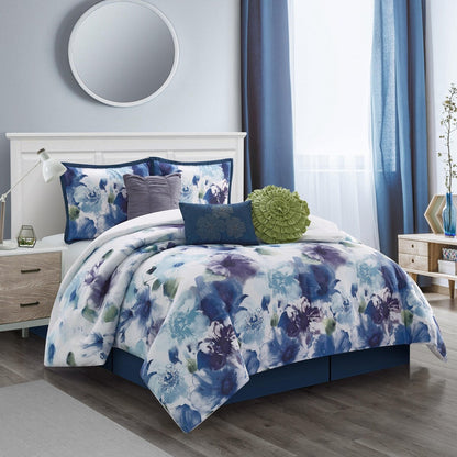 Nanshing Leela 7 Piece Floral Comforter Set