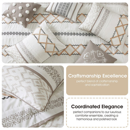 Nanshing Trina 15 Piece Boho Embroidered Comforter Set