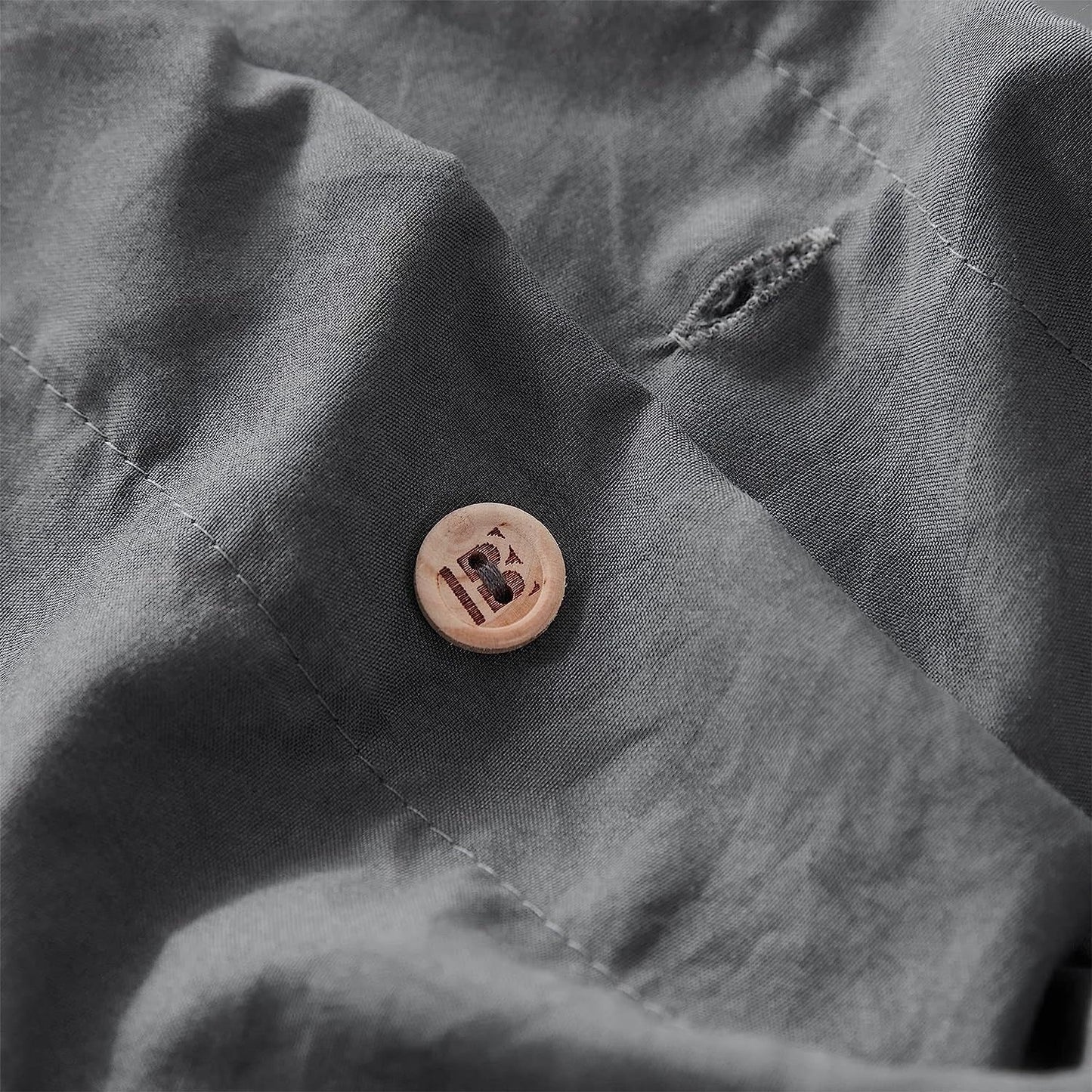 Natural Loft King Solid Duvet Cover Set