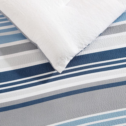 Nautica Bradlee Blue Reversible Comforter Set