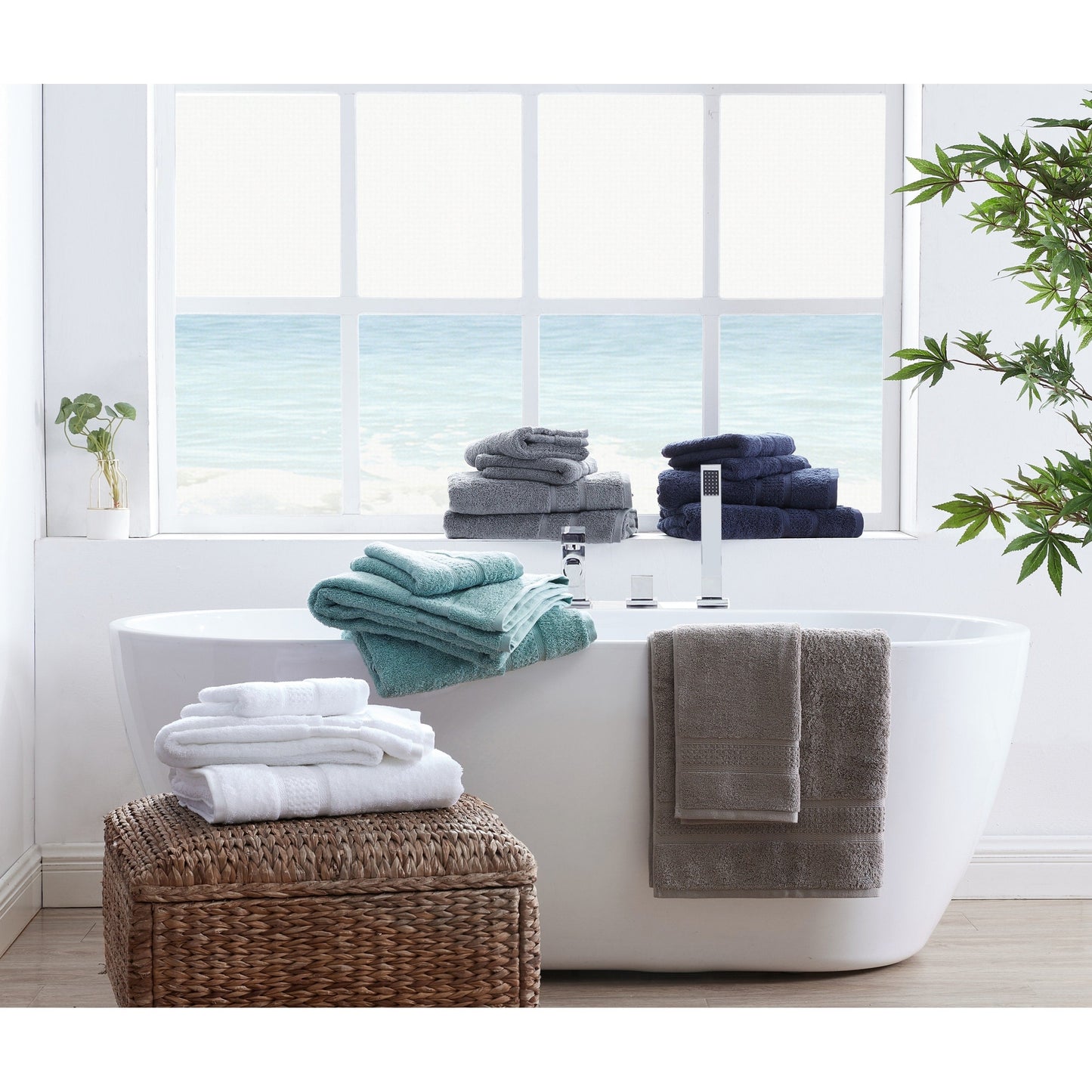 Nautica Oceane Solid Wellness Towel Collection