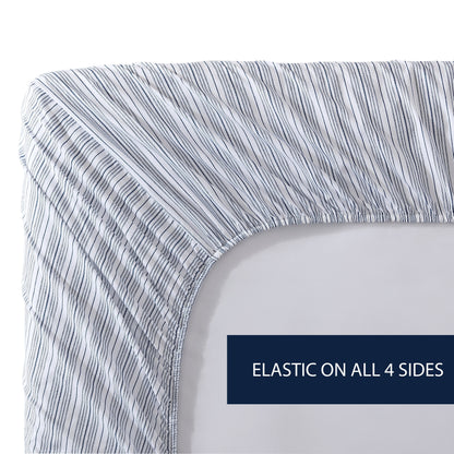 Nautica Percale Cotton Fully Elastic Fitted Sheet
