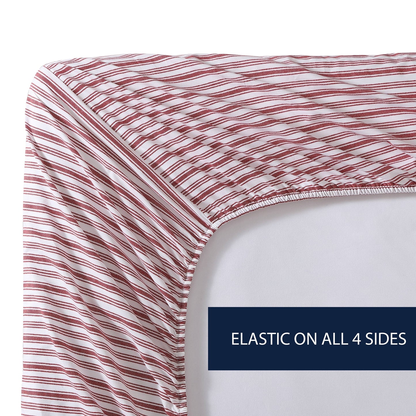 Nautica Percale Cotton Fully Elastic Fitted Sheet
