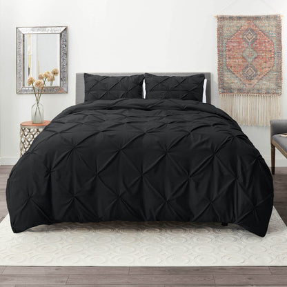 Nestl Pinch Pleat 3-piece Duvet Cover Set