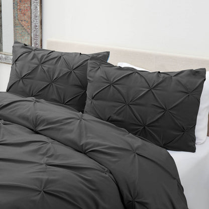 Nestl Pinch Pleat 3-piece Duvet Cover Set