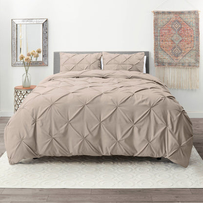 Nestl Pinch Pleat 3-piece Duvet Cover Set