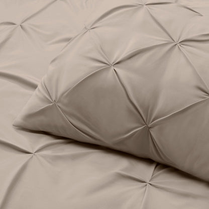 Nestl Pinch Pleat 3-piece Duvet Cover Set