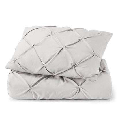 Nestl Pinch Pleat 3-piece Duvet Cover Set