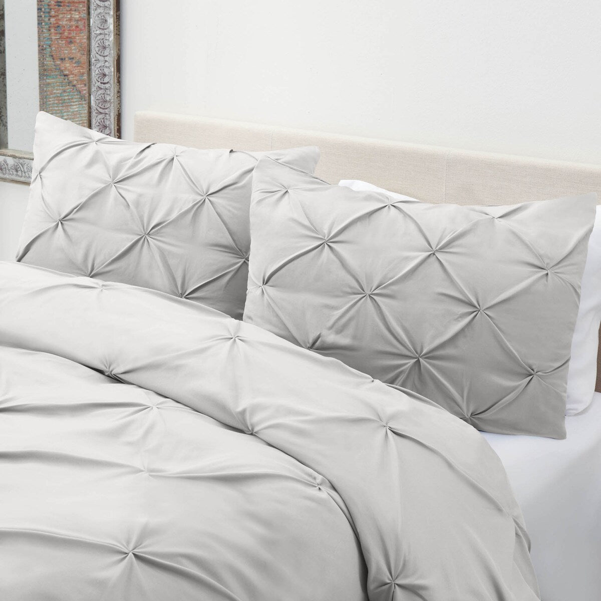 Nestl Pinch Pleat 3-piece Duvet Cover Set