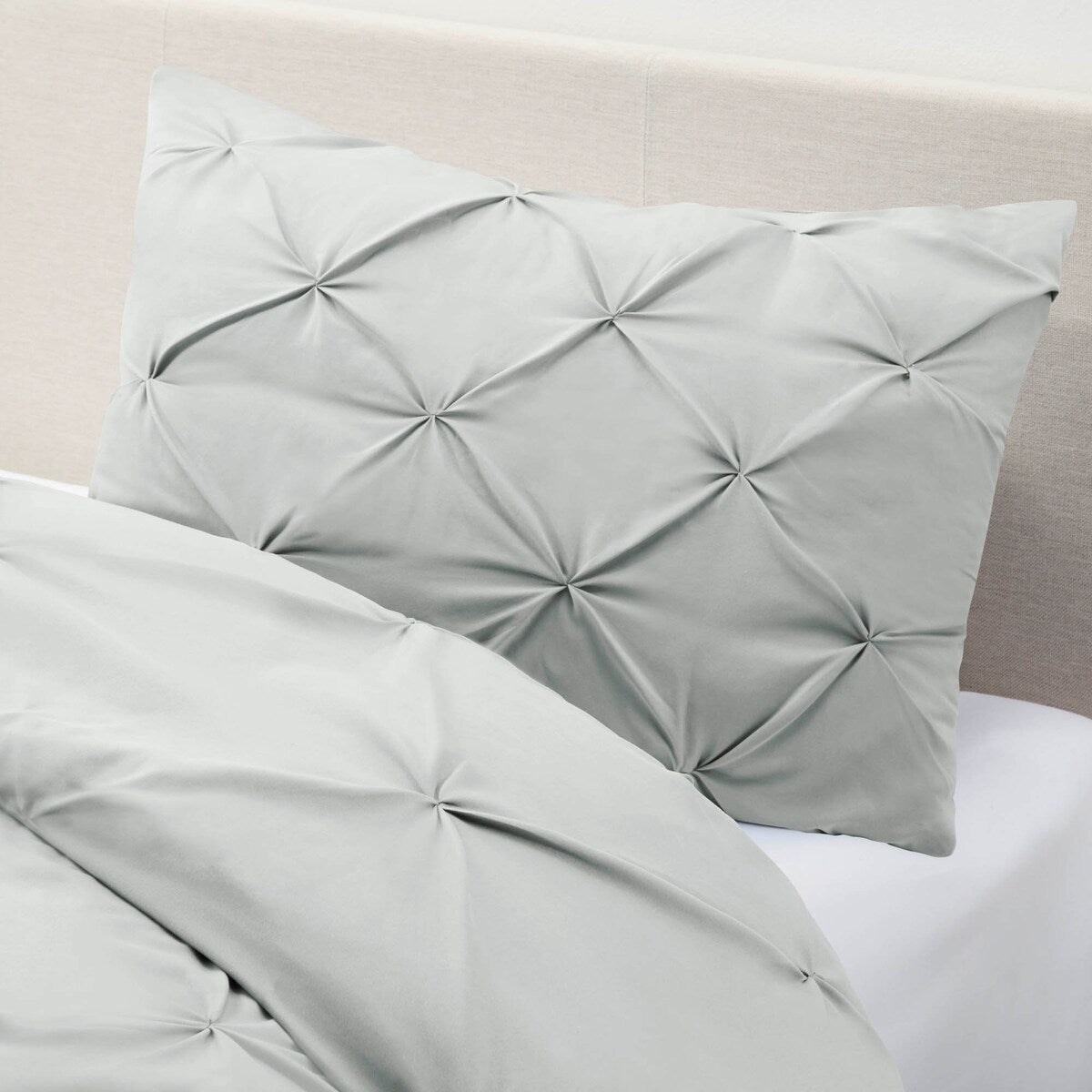 Nestl Pinch Pleat 3-piece Duvet Cover Set