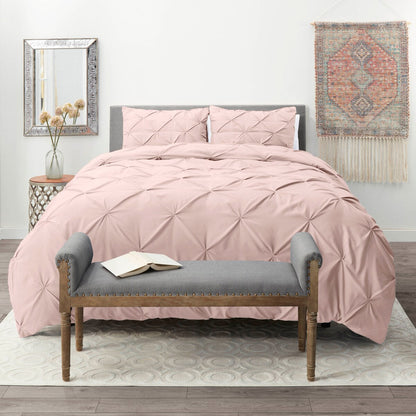 Nestl Pinch Pleat 3-piece Duvet Cover Set