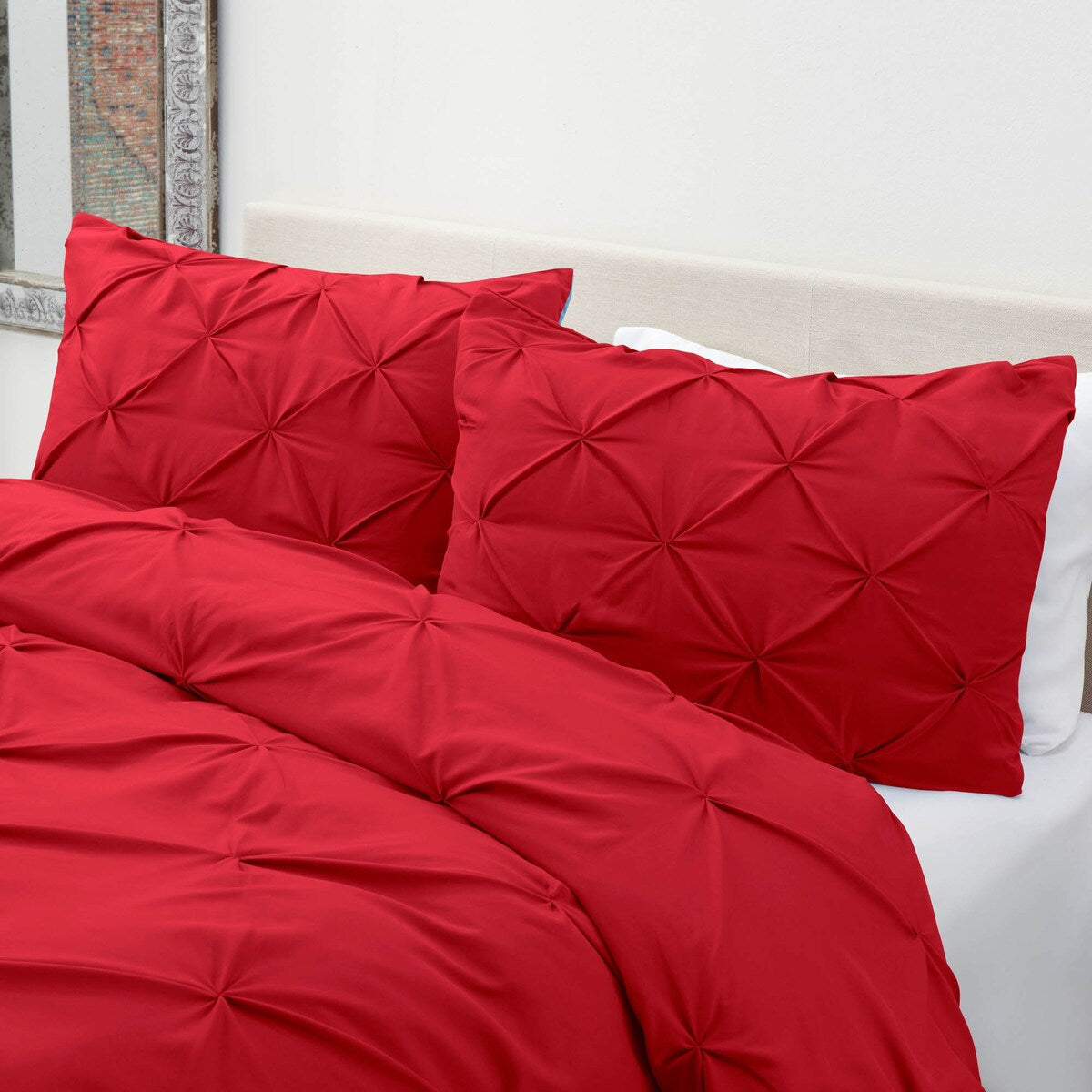 Nestl Pinch Pleat 3-piece Duvet Cover Set
