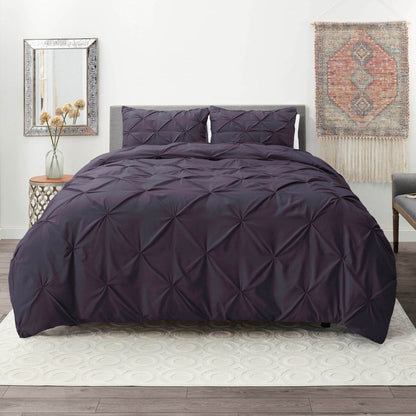 Nestl Pinch Pleat 3-piece Duvet Cover Set