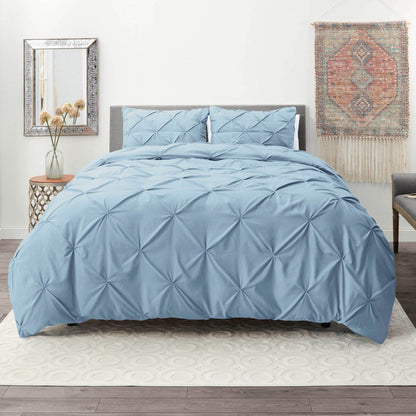 Nestl Pinch Pleat 3-piece Duvet Cover Set