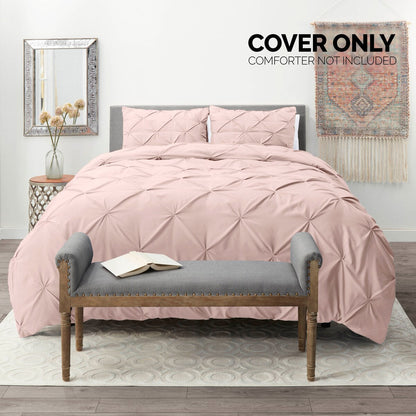Nestl Pinch Pleat 3-piece Duvet Cover Set
