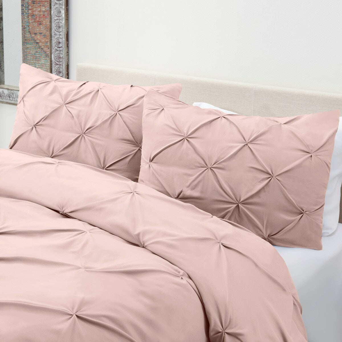 Nestl Pinch Pleat 3-piece Duvet Cover Set