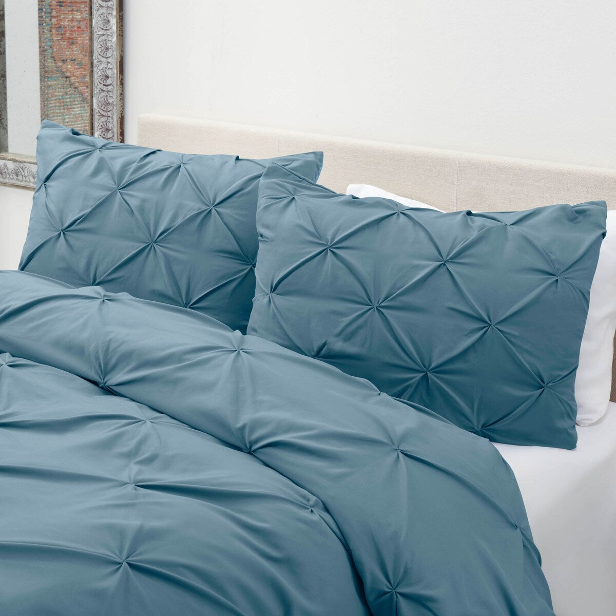 Nestl Pinch Pleat 3-piece Duvet Cover Set