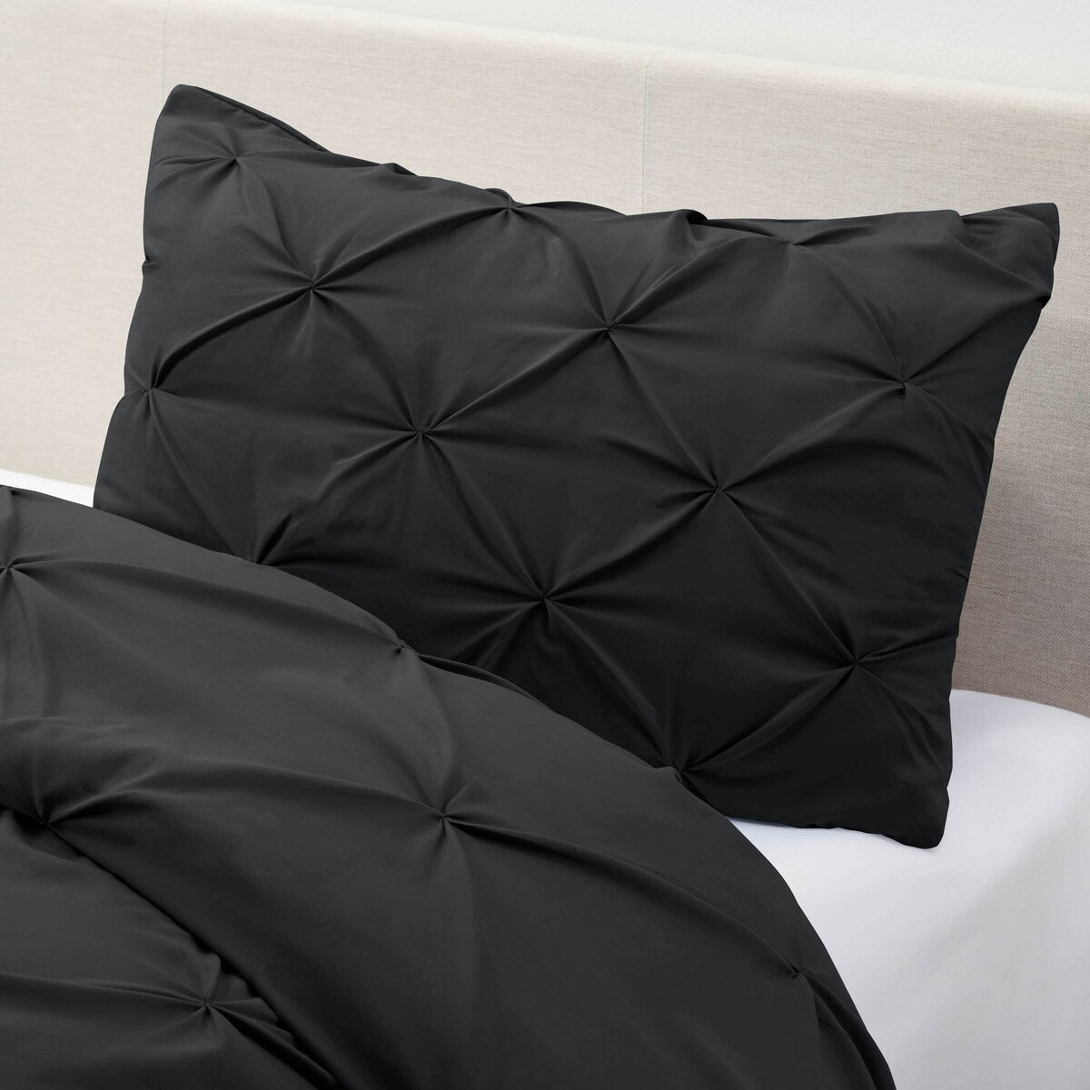 Nestl Pinch Pleat 3-piece Duvet Cover Set