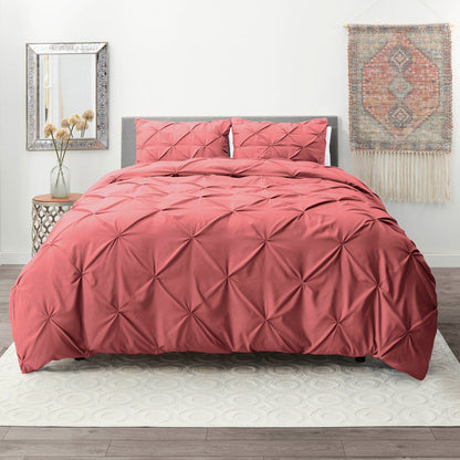 Nestl Pinch Pleat 3-piece Duvet Cover Set