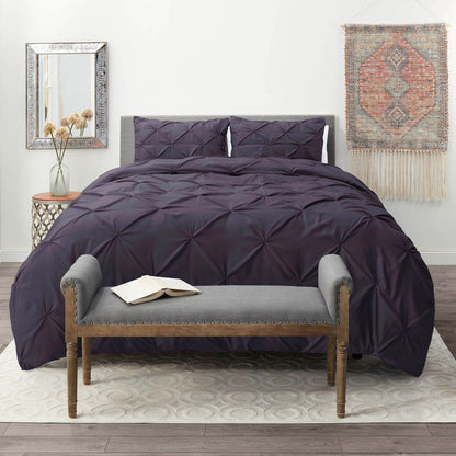 Nestl Pinch Pleat 3-piece Duvet Cover Set