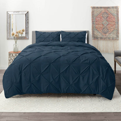 Nestl Pinch Pleat 3-piece Duvet Cover Set