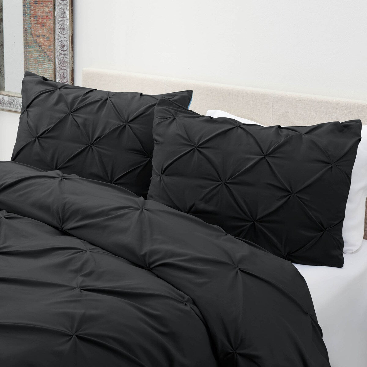 Nestl Pinch Pleat 3-piece Duvet Cover Set