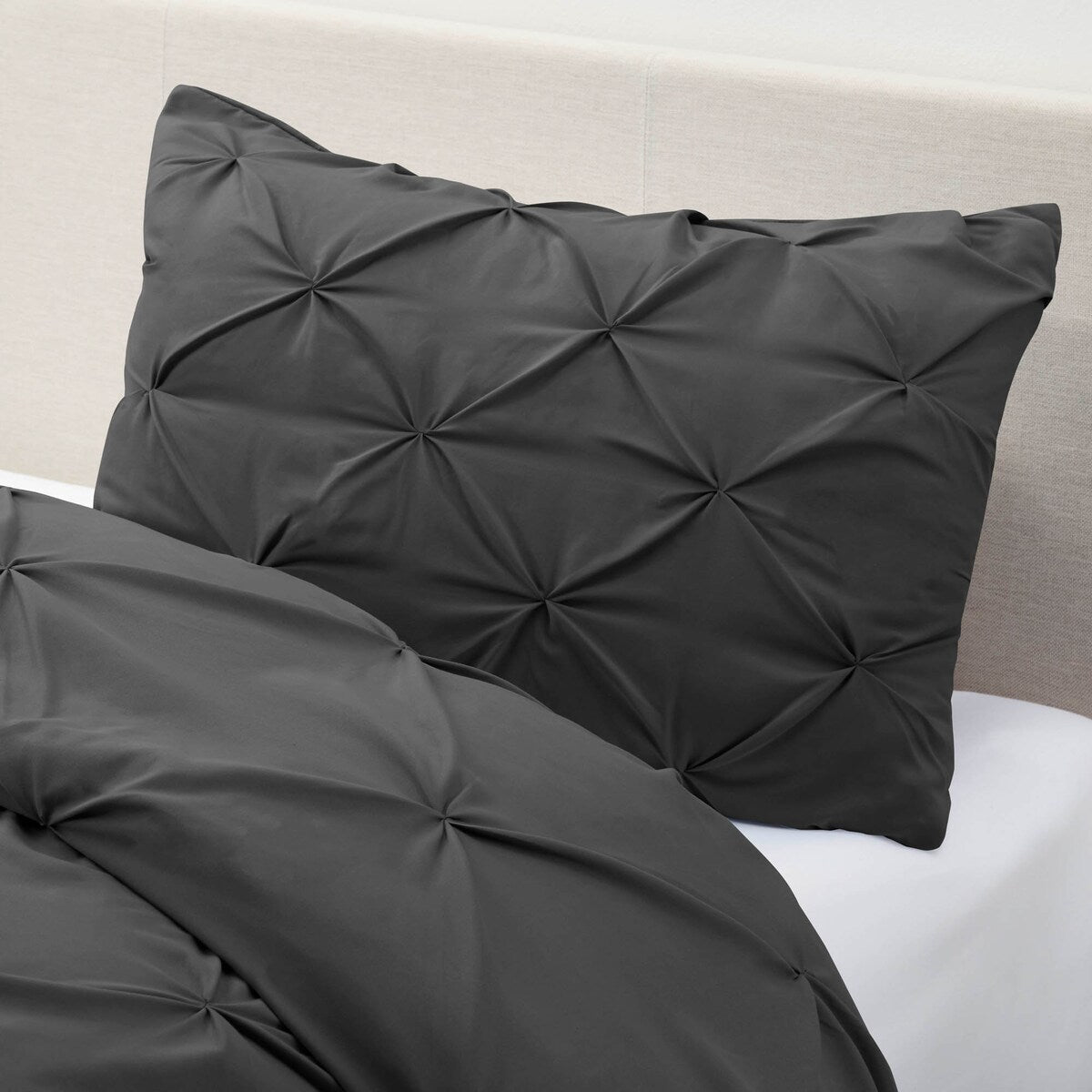 Nestl Pinch Pleat 3-piece Duvet Cover Set
