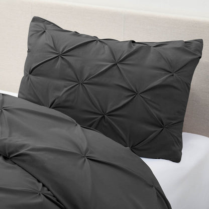 Nestl Pinch Pleat 3-piece Duvet Cover Set