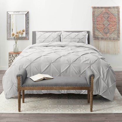 Nestl Pinch Pleat 3-piece Duvet Cover Set