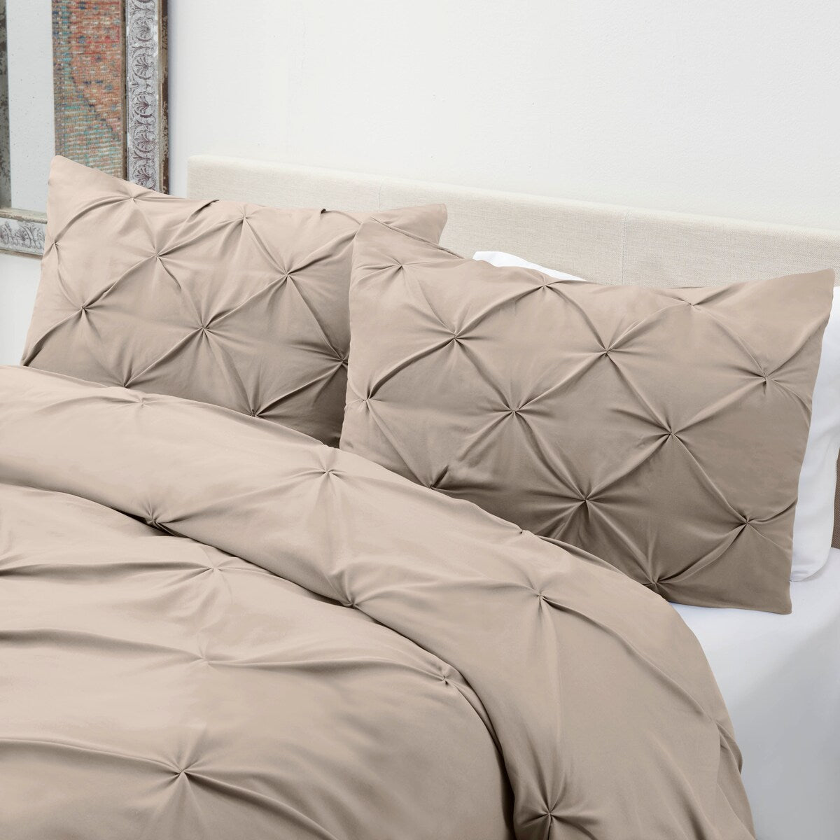 Nestl Pinch Pleat 3-piece Duvet Cover Set