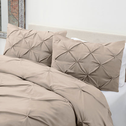 Nestl Pinch Pleat 3-piece Duvet Cover Set