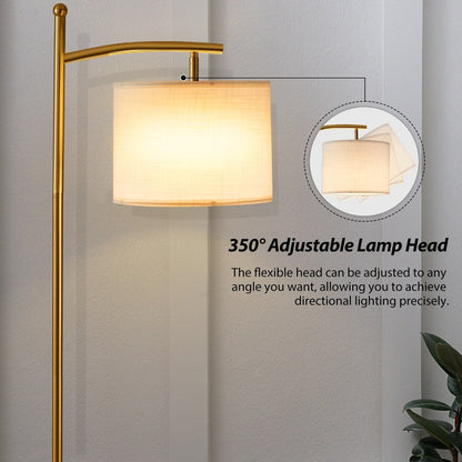 Netin 66 Dimmable LED Arched Floor Lamp with Remote - N/A