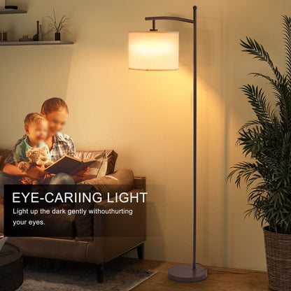 Netin 66 Arched Floor Lamp with Remote and Able to Rotate Lamp Shade