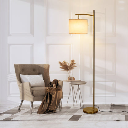 Netin 66 Arched Floor Lamp with Remote and Able to Rotate Lamp Shade