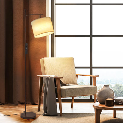 Netin 66 Arched Floor Lamp with Remote and Able to Rotate Lamp Shade