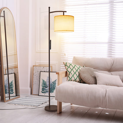 Netin 66 Arched Floor Lamp with Remote and Able to Rotate Lamp Shade