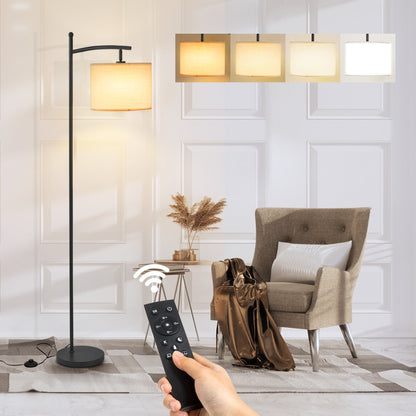 Netin 66 Arched Floor Lamp with Remote and Able to Rotate Lamp Shade