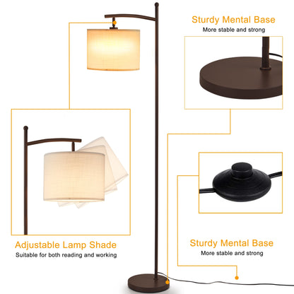 Netin 66 Arched Floor Lamp with Remote and Able to Rotate Lamp Shade