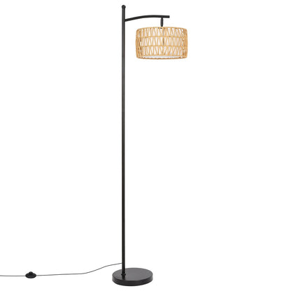 Netin 66 Dimmable LED Arched Floor Lamp with Remote - N/A