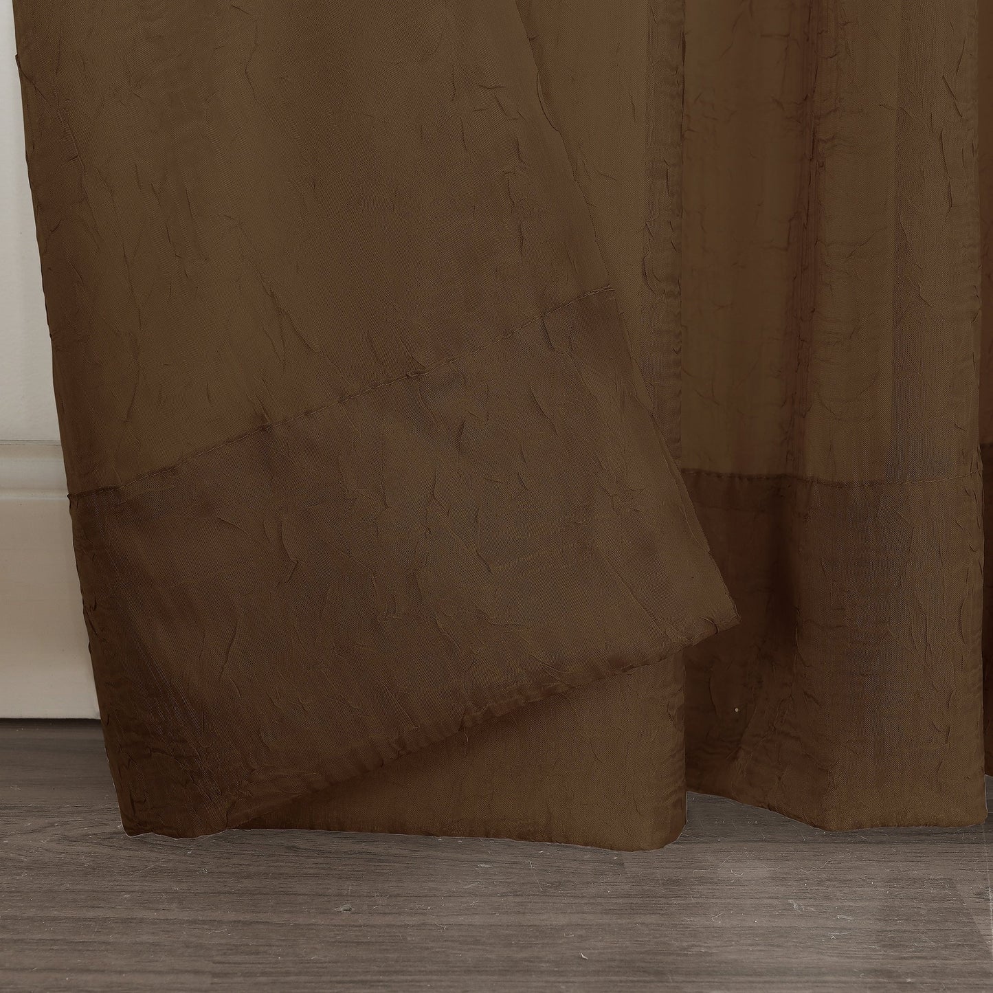 No. 918 Erica Crushed Voile Sheer Rod Pocket 1-Piece Curtain Panel, Single Panel